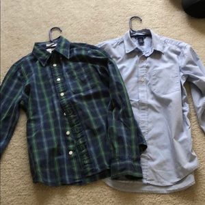 2 collared shirts